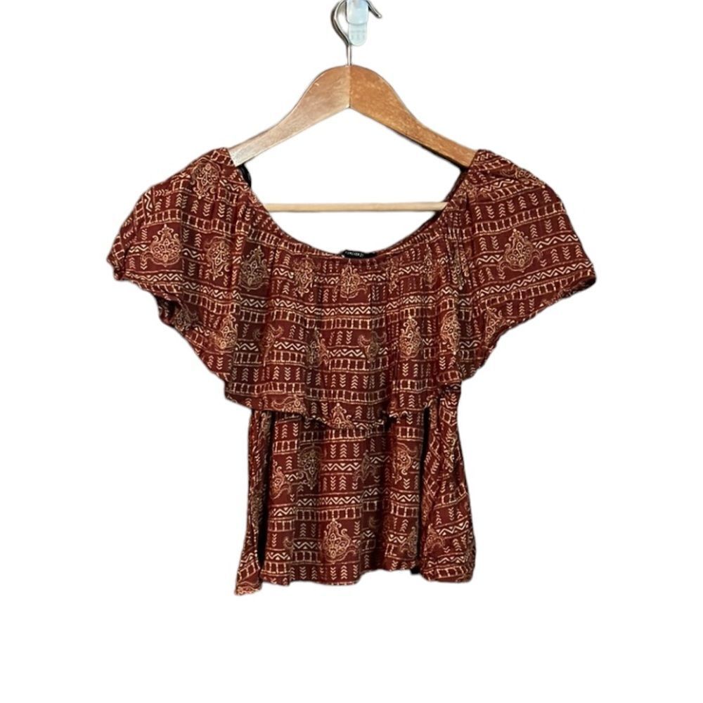 3 for $30! Forever 21 off the shoulder tee.